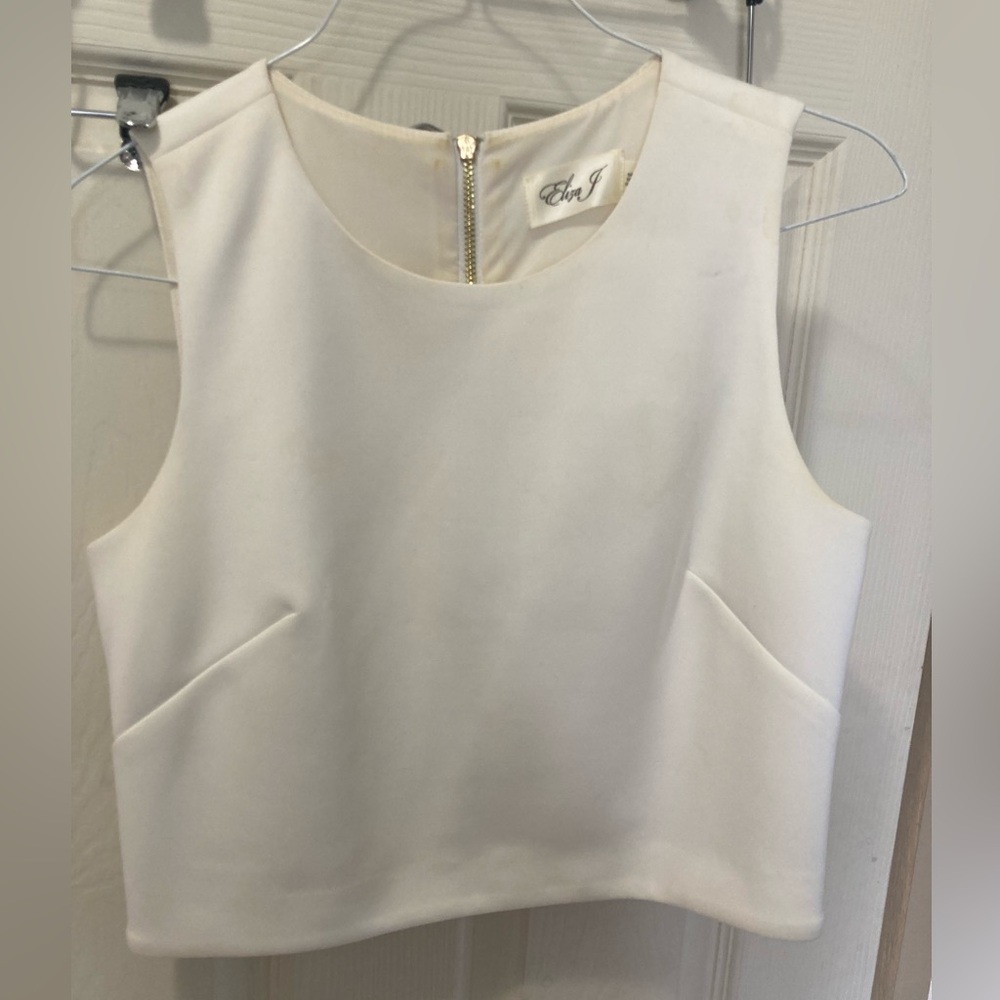 Cropped Eliza J formal top